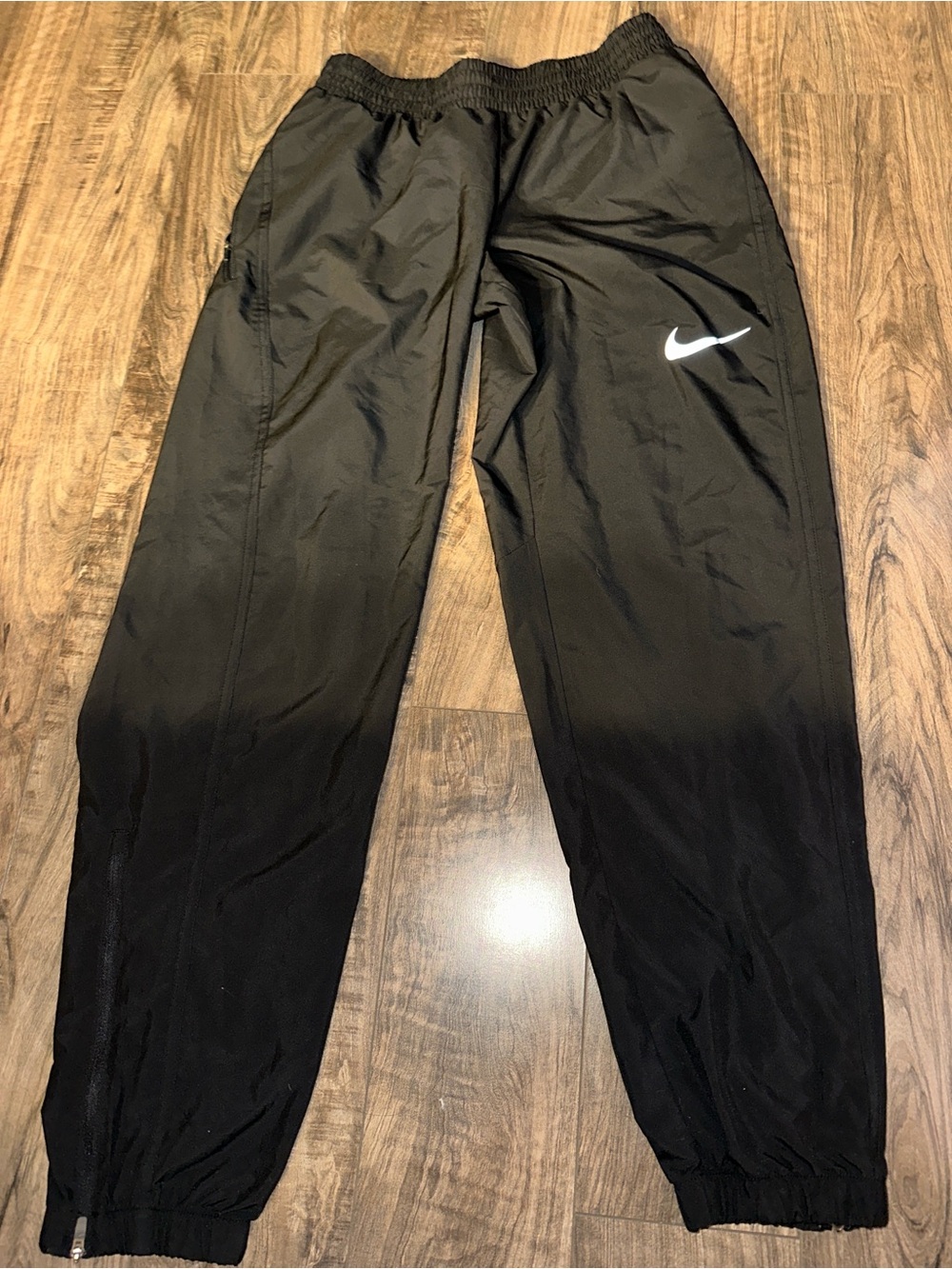 Nike Black Jogger Sweatpants with White Swoosh